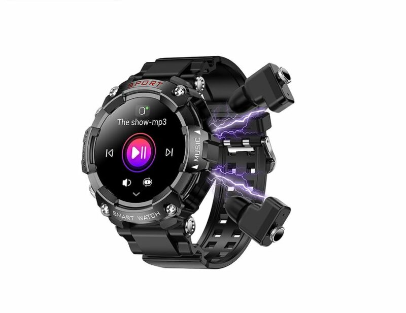 Haino Teko Germany ST3 AMOLED Watch Buds 4GB MP3 Speaker Voice Recorder - Original - Image 5