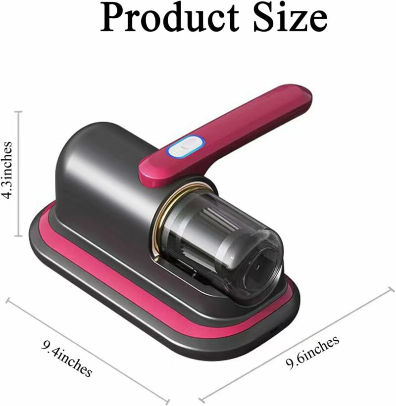 AWH Bed Vacuum Cleaner - UV Cordless Mattress Vacuum for Effective Cleaning of Beds, Pillows, Cloth Sofas, Carpets, and Fabric Surfaces