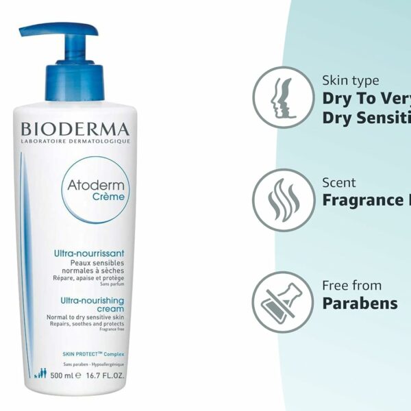 Bioderma Atoderm Nourishing Cream, 500 ml