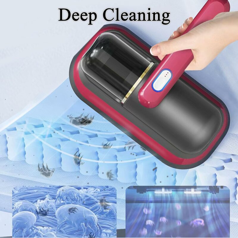 AWH Bed Vacuum Cleaner - UV Cordless Mattress Vacuum for Effective Cleaning of Beds, Pillows, Cloth Sofas, Carpets, and Fabric Surfaces - Image 6