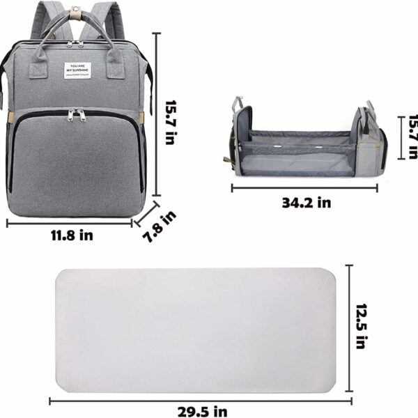 Portable Folding Crib Diaper Bag Multi-Function