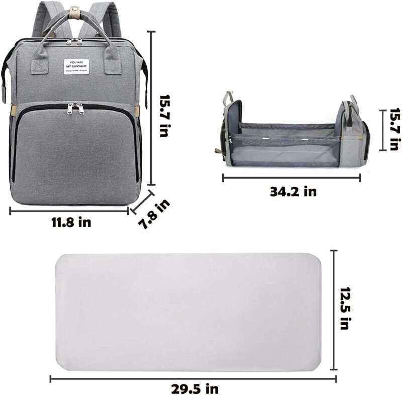Portable Folding Crib Diaper Bag Multi-Function