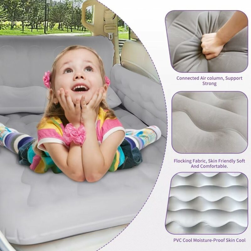 Car Travel Bed Air Inflatable Mattress Back Seat Rest Cushion - Image 7