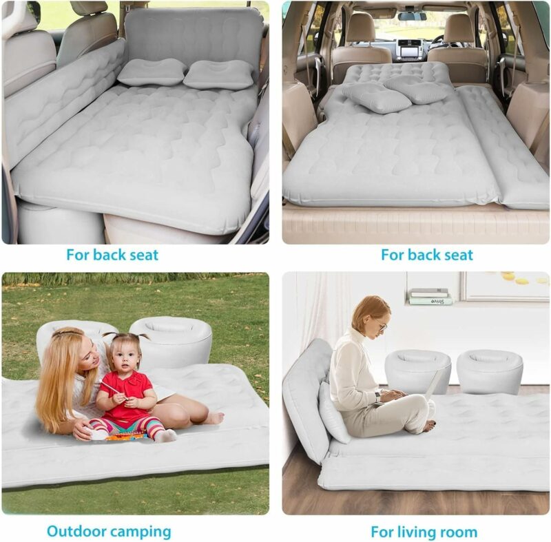 Car Travel Bed Air Inflatable Mattress Back Seat Rest Cushion - Image 2
