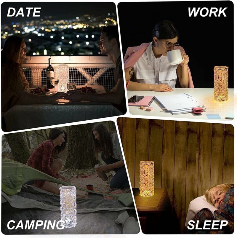 Crystal Table Night Light Lamp - Image 6